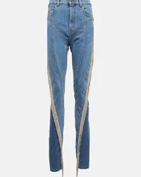 Thierry Mugler Jeans skinny Spiral Blu