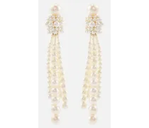 Orecchini Colonna Grande in oro 14kt con perle