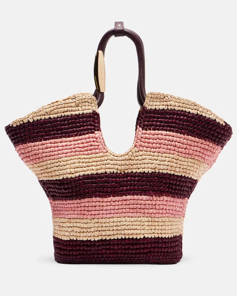Zimmermann Borsa Goldentime Small in rafia Multicolore
