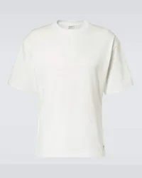 Saint Laurent T-shirt in misto cotone Bianco