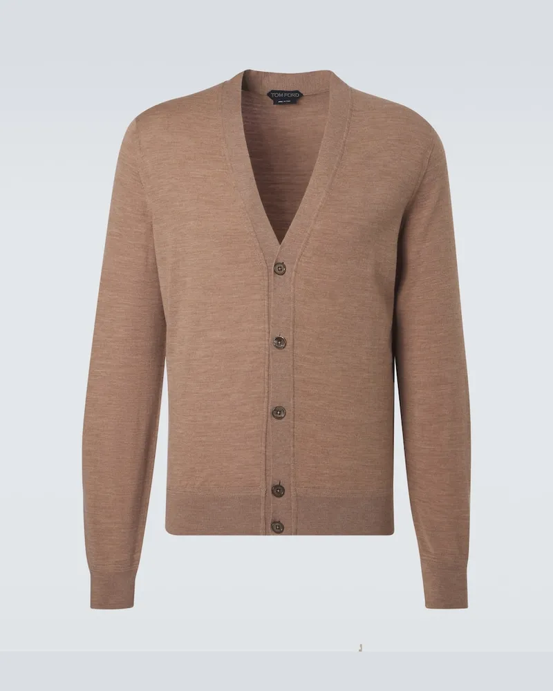 Tom Ford Cardigan in lana Beige