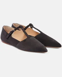 Gabriela Hearst Ballerine Lola in suede Nero