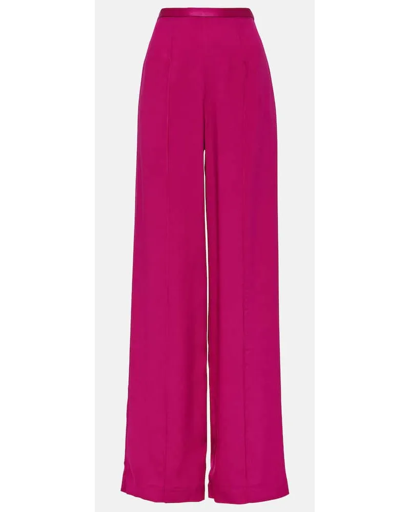 Taller Marmo Pantaloni a palazzo Marlene in crÃªpe Rosa