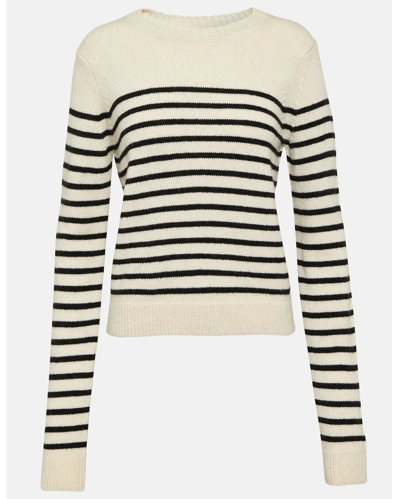 KHAITE Pullover Diletta in cashmere a righe Multicolore