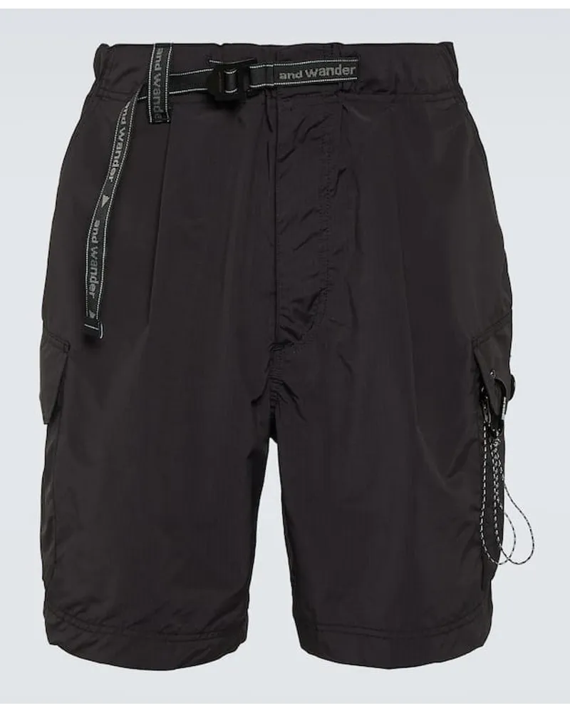 and wander Shorts cargo oversize Nero