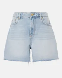 Ganni Shorts di jeans a vita alta Blu