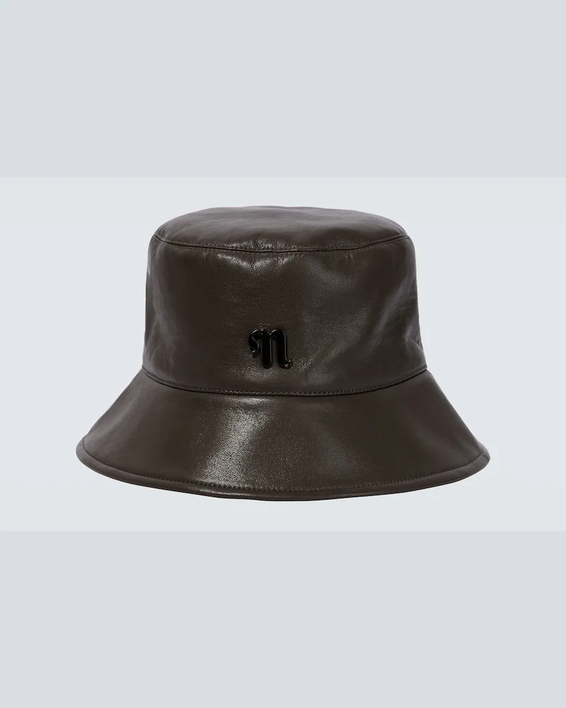 Nanushka Cappello da pescatore Caran Marrone