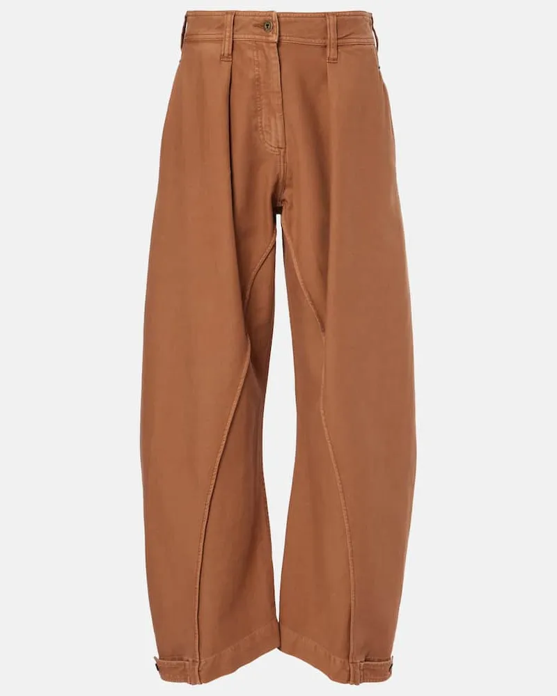J.W.Anderson Pantaloni a gamba larga Twisted Seam Marrone