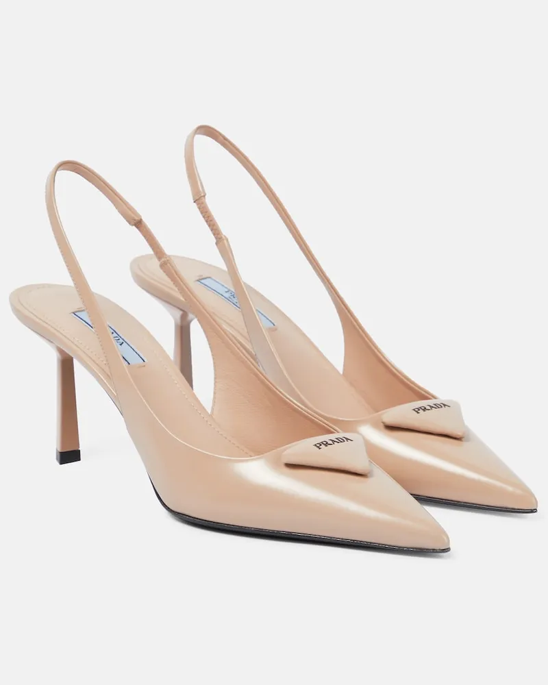 Prada Pumps slingback in pelle Beige