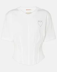 Marni T-shirt in cotone Bianco