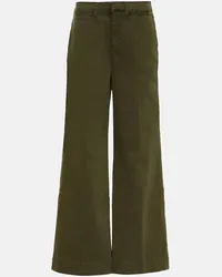 Frame Denim Pantaloni a gamba larga Le Tomboy Verde