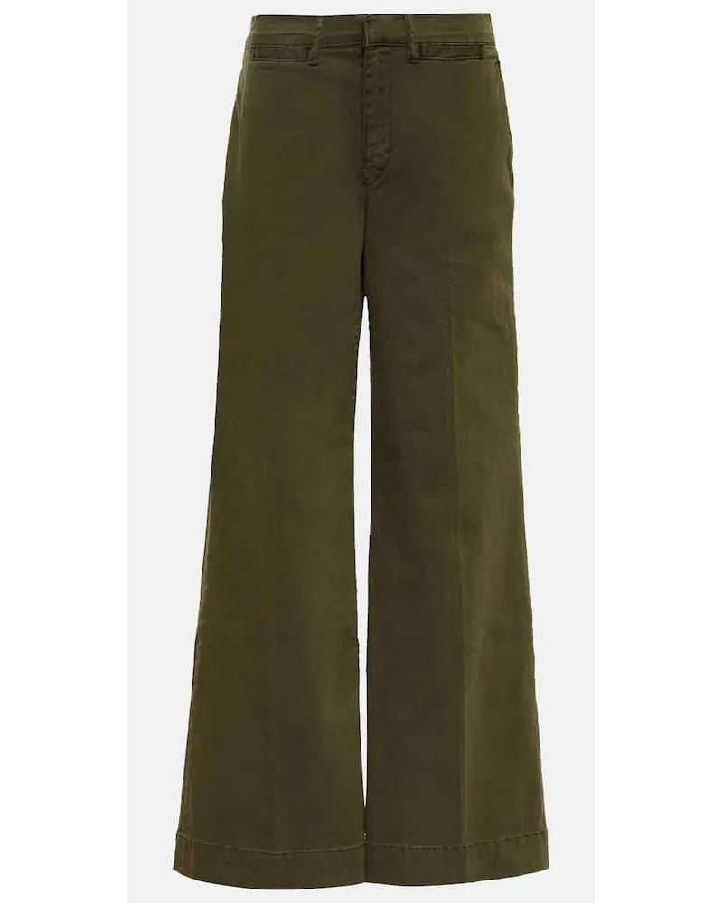 Frame Denim Pantaloni a gamba larga Le Tomboy Verde