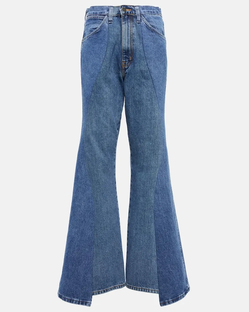 Gabriela Hearst Jeans flared Foster Blu