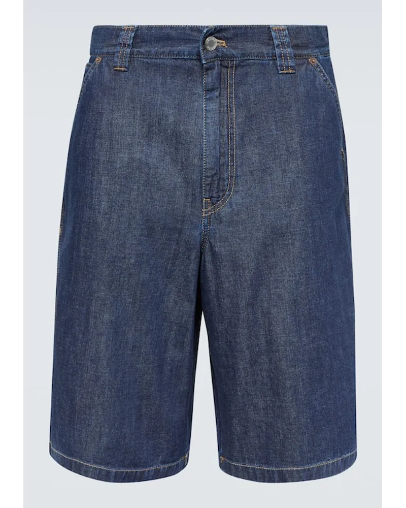 Prada Shorts di jeans Blu