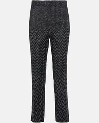 Missoni Pantaloni cropped a vita alta Nero