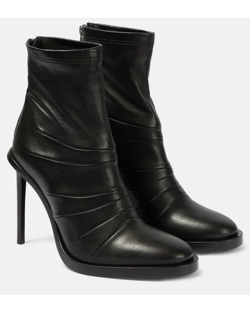 Ann Demeulemeester Stivaletti Carol in pelle Nero