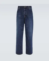 Balenciaga Jeans a gamba larga e vita media Blu