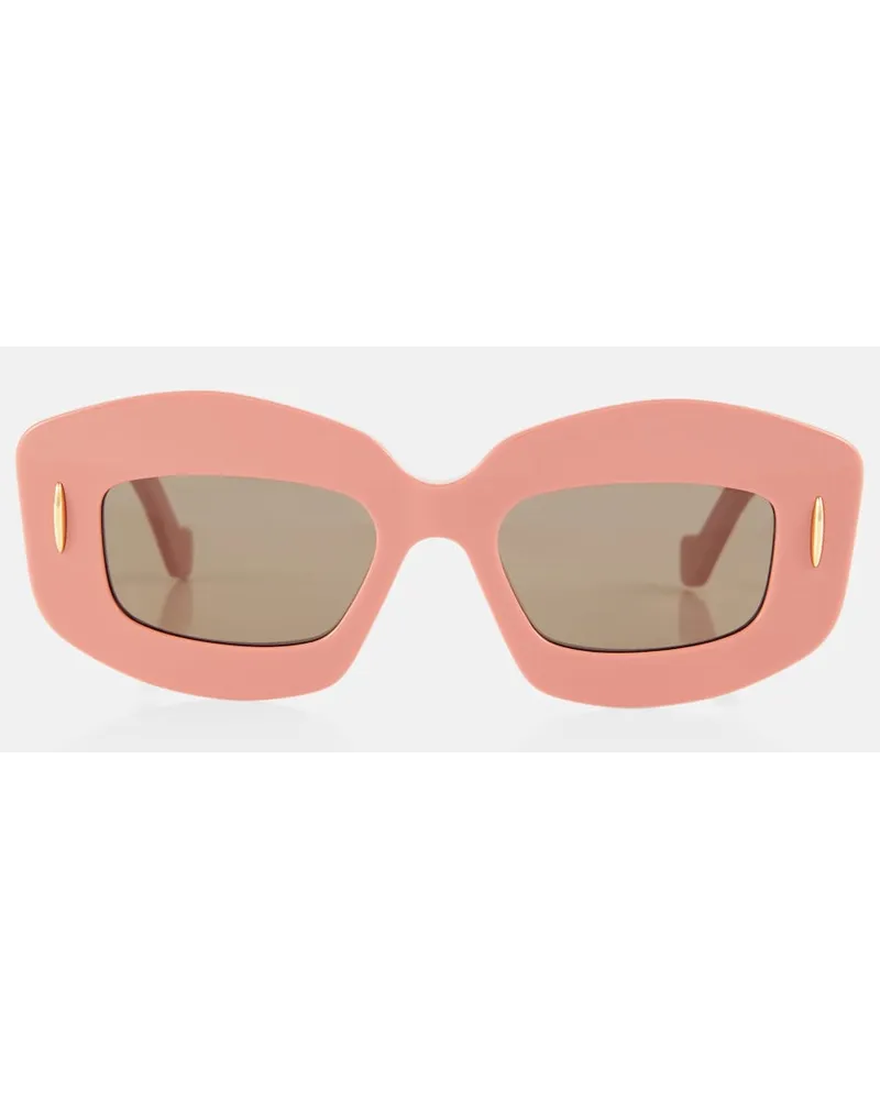 Loewe Occhiali da sole rettangolari Screen Rosa