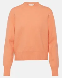 Jil Sander Pullover in lana Arancione