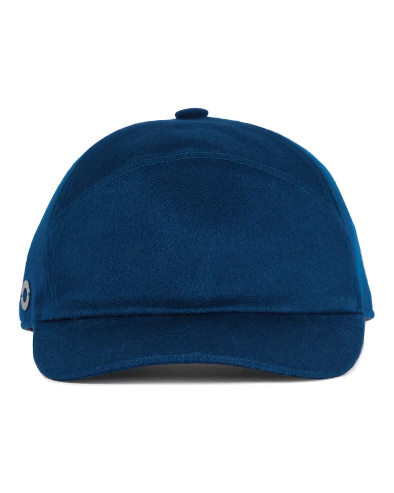 Loro Piana Cappello da baseball in cashmere Blu