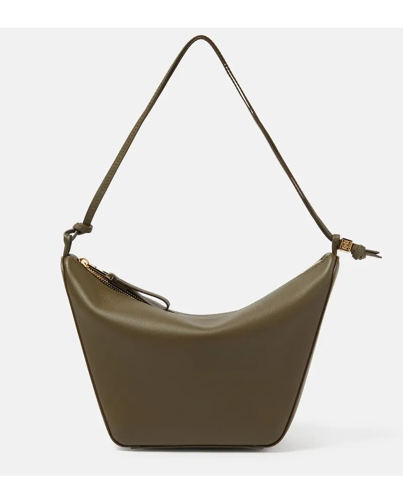 Loewe Borsa a spalla Hammock Mini in pelle Verde