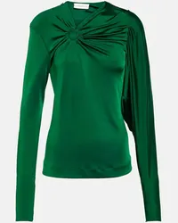 Victoria Beckham Top in jersey Verde