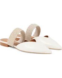 Malone Souliers Slippers Maisie in pelle Bianco