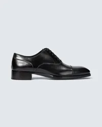 Tom Ford Stringate Oxford Elkan in pelle Nero