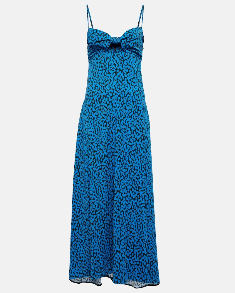 Proenza Schouler Abito lungo con cut-out e stampa Multicolore