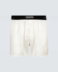 Tom Ford Boxer in misto seta Bianco