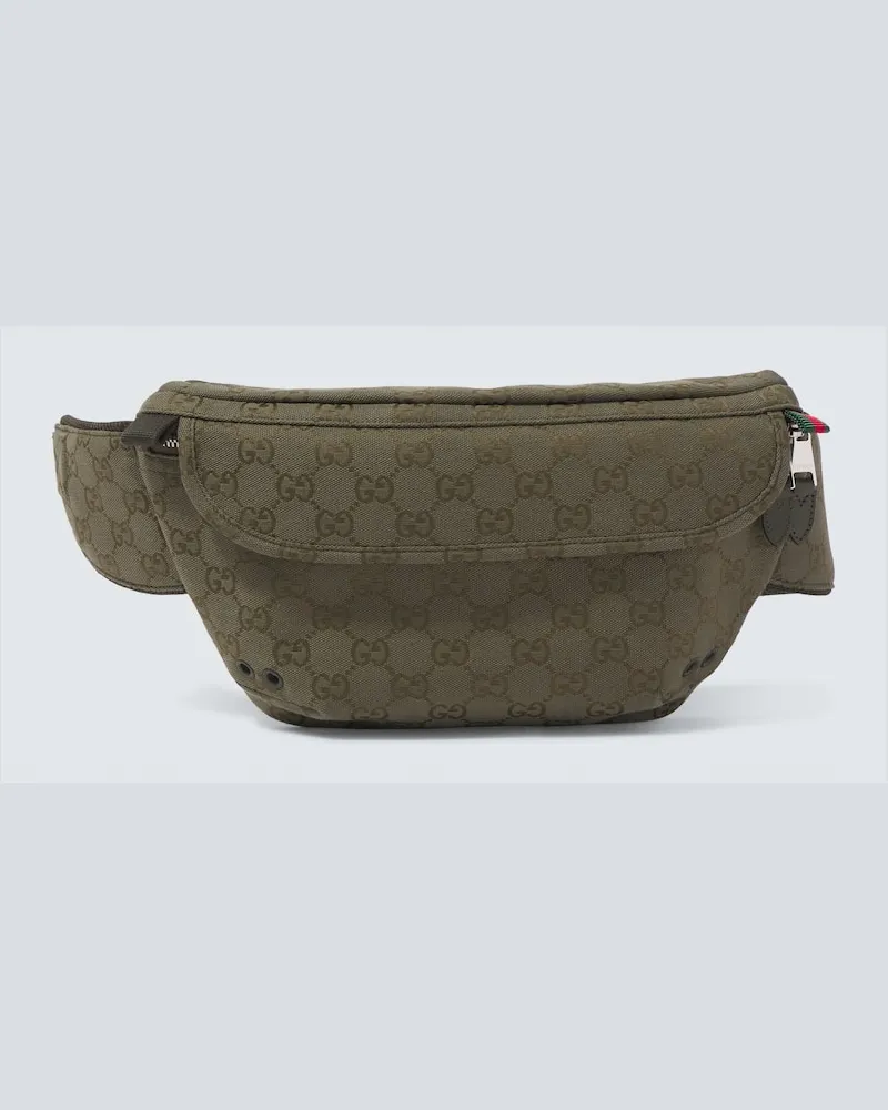 Gucci Cintura Large in canvas GG Verde
