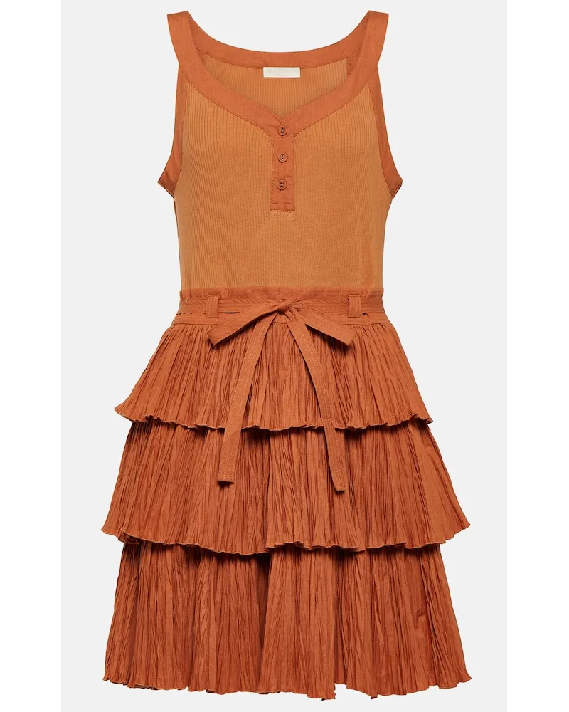 Ulla Johnson Miniabito a strati Marrone