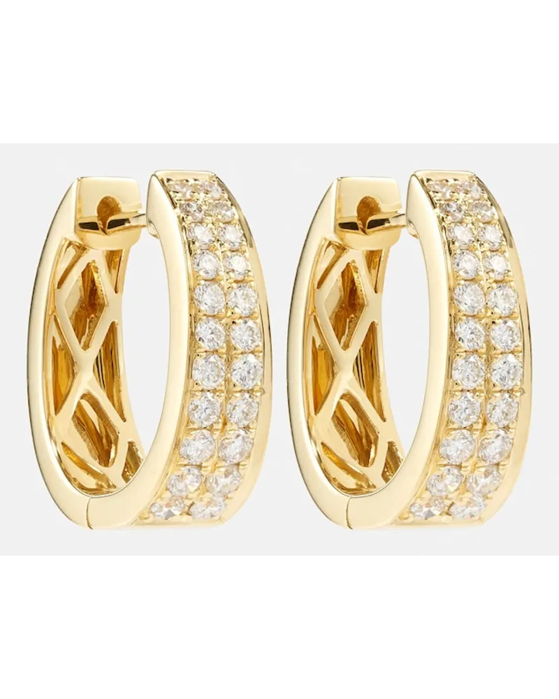 ANITA KO Orecchini Meryl Small in oro 18kt con diamanti Oro