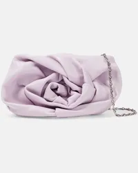 Burberry Clutch Rose in pelle Bianco