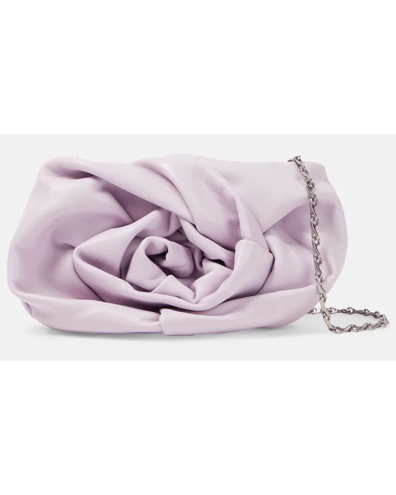 Burberry Clutch Rose in pelle Bianco