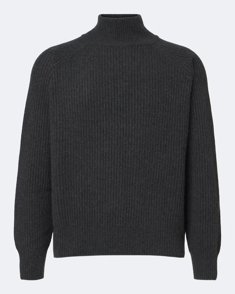 Le Kasha 1918 Pullover in cashmere a coste Grigio
