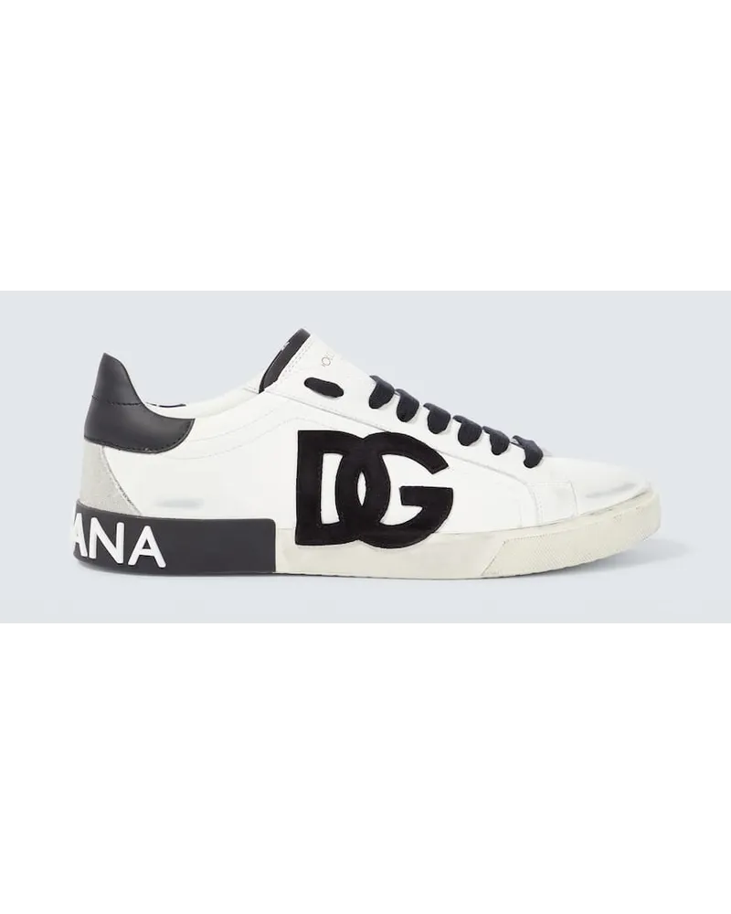 Dolce & Gabbana Sneakers DG in pelle Bianco