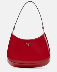 Prada Borsa a spalla Cleo Small in pelle Rosso