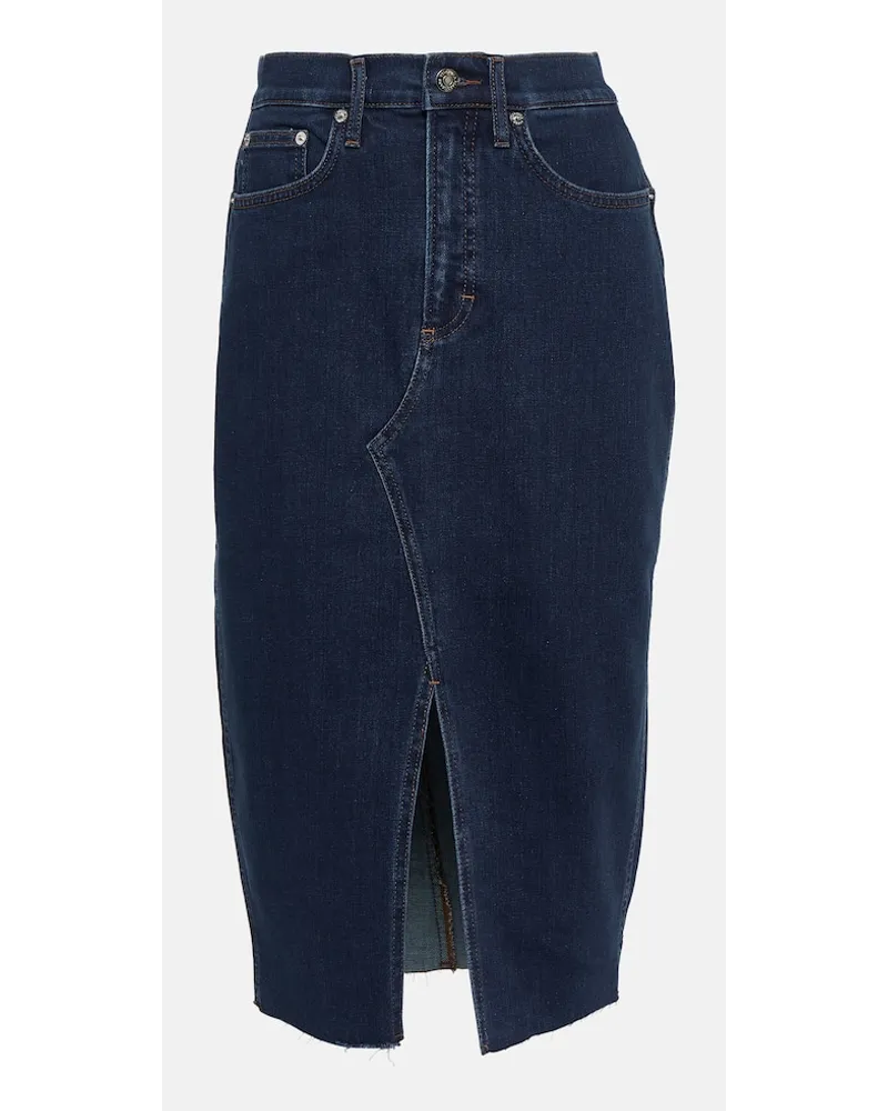 Veronica Beard Gonna midi di jeans Breves Blu