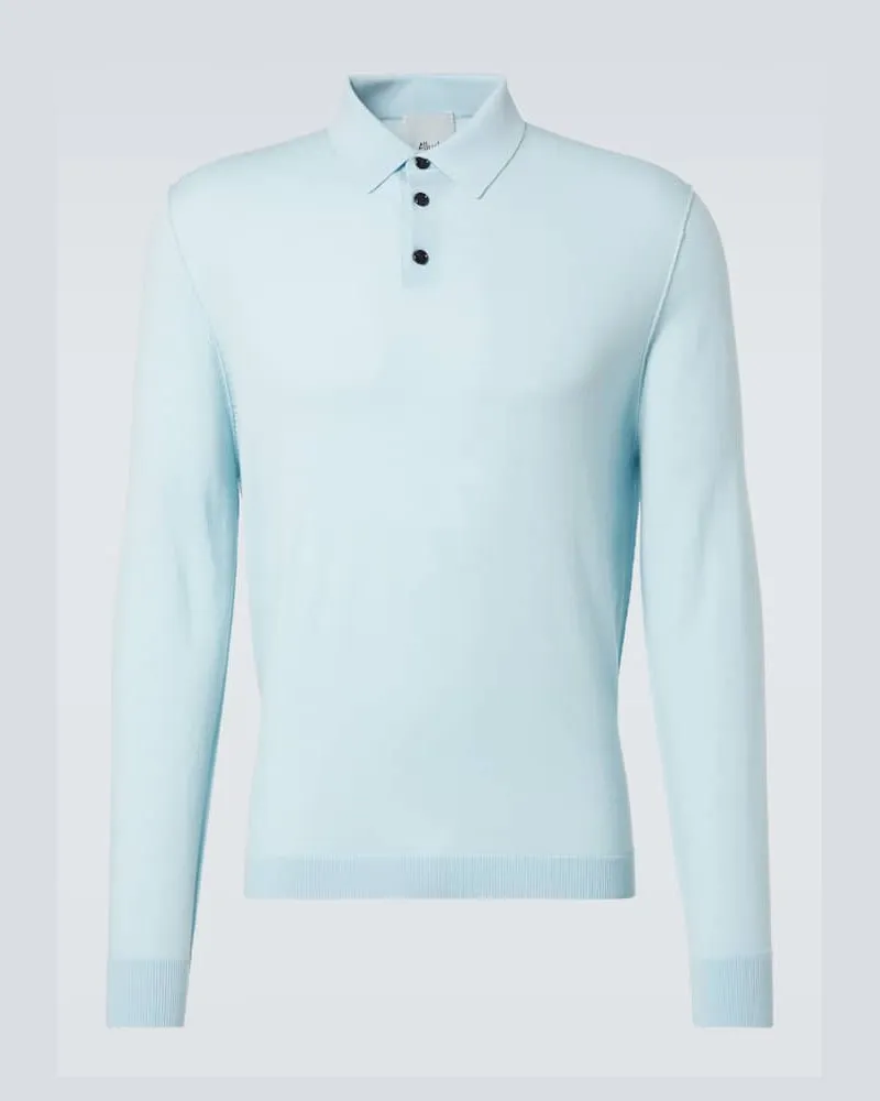ALLUDE Polo in lana vergine Blu