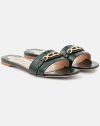 Tom Ford Sandali Whitney in pelle stampata Verde