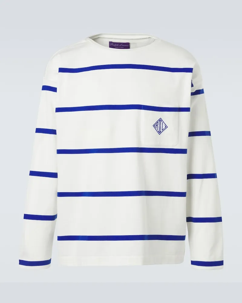 Ralph Lauren T-shirt in cotone a righe Bianco