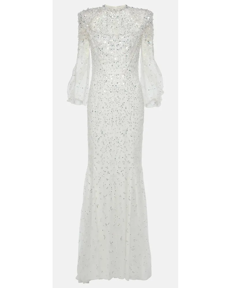 Jenny Packham Bridal - Abito lungo Hedda con cristalli Bianco