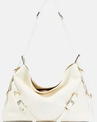 Givenchy Borsa a spalla Voyou Medium in pelle Bianco