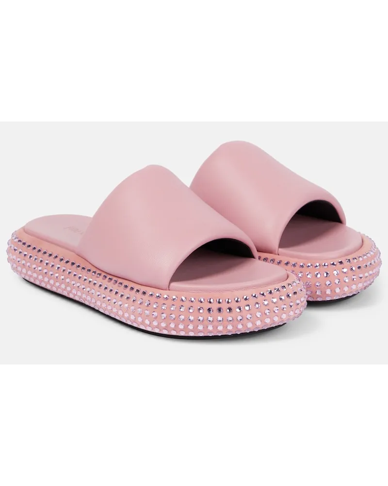 J.W.Anderson Sandali con platform in pelle Rosa