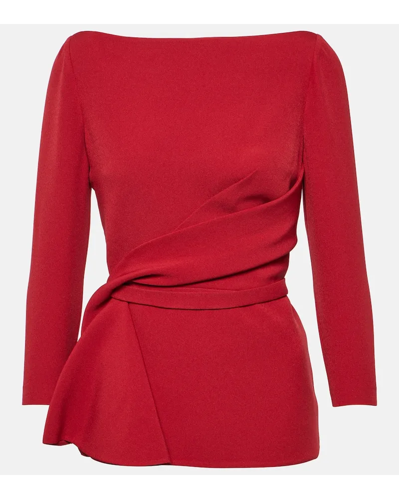 Safiyaa Blusa asimmetrica Borgogna