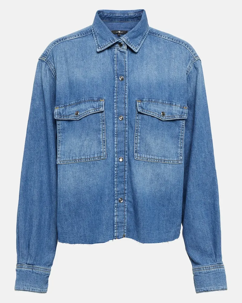 7 for all mankind Camicia di jeans Eve Blu