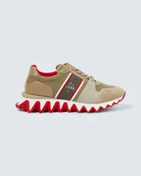 Christian Louboutin Sneakers Nastroshark in pelle Marrone