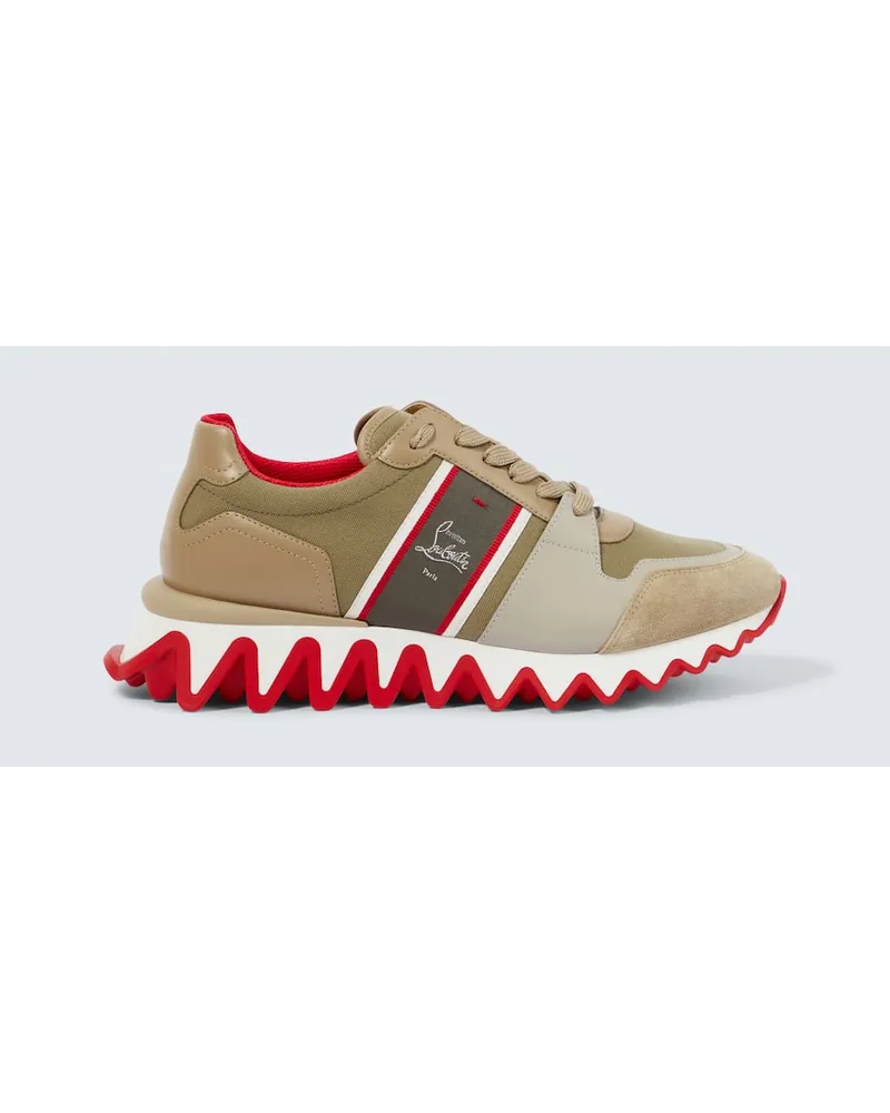 Christian Louboutin Sneakers Nastroshark in pelle Marrone