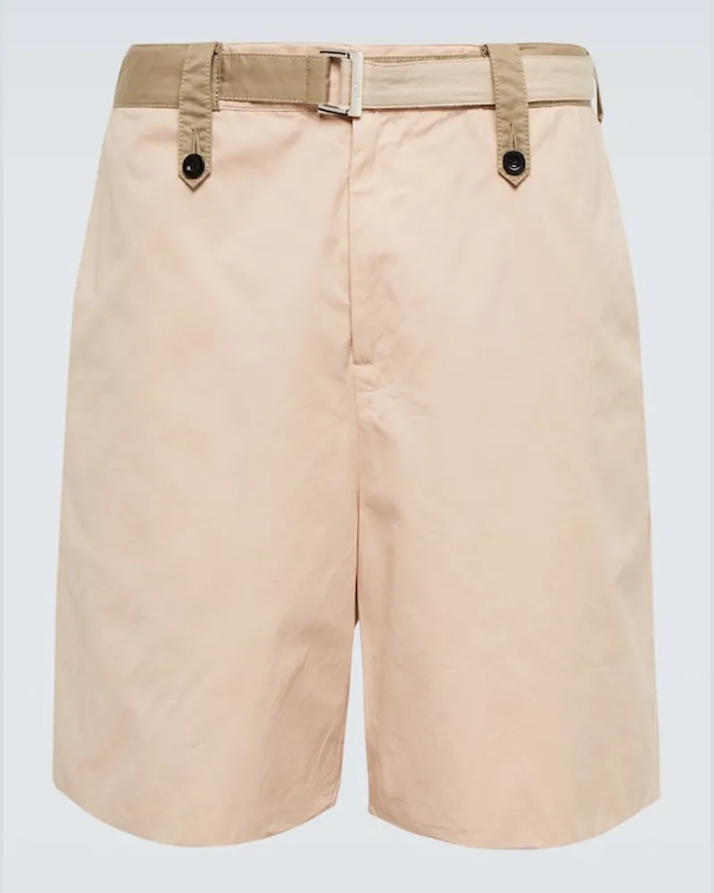 Sacai Shorts chino in cotone Rosa
